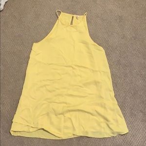 Yellow halter neck dress